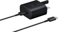 Samsung Original 25W Fast Charging USB-C Mobile Phone Mains Plug/Wall Charger, Genuine Samsung Charger Compatible With Galaxy Smartphones And Other USB Type C Devices, Black, EP-TA800XBEGGB