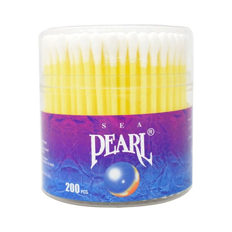 Sea Pearl Cotton Buds Yellow 200 count