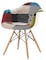 LANNY Modern Eames Fabric Dining Chair with Arm-1619FABRIC Creative Cloth Casual Chair Suitable for living room