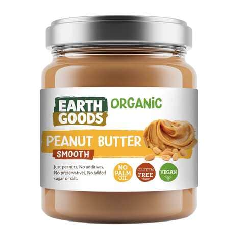Earth Goods Organic Smooth Peanut Butter 220g