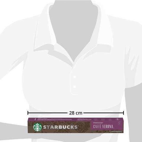 Starbucks Caffe Verona by NESPRESSO Dark Roast Coffee Capsules, Tube of 10, 55g