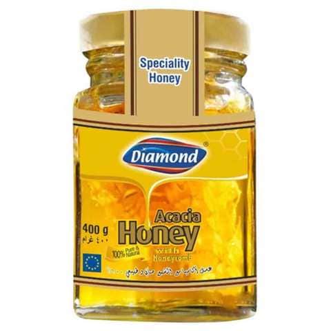 Diamond Acacia Honey With Honeycomb 400g
