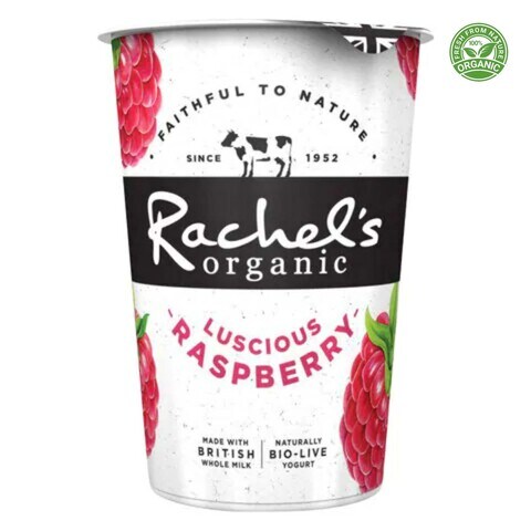 Rachel&#39;s Organic Luscious Raspberry Yoghurt 450g