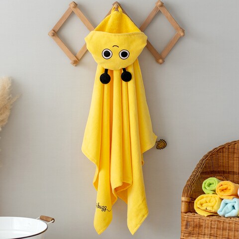 Buy Milk&Moo Buzzy Bee Baby Bath Towel, 100% Cotton Baby Hooded Towel, Ultra  Soft and Absorbent Baby Towel for Newborns, Infants and Toddlers, XL Size,  Yellow Color Online - Shop Home 