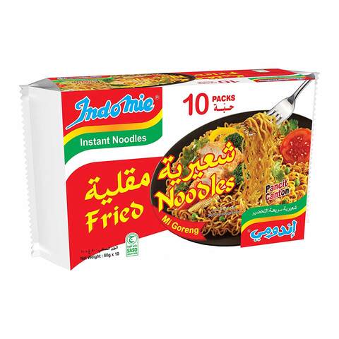 Indomie Instant Fried Noodles 80g Pack of 10