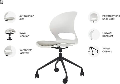 Cushioned swivel deals chair