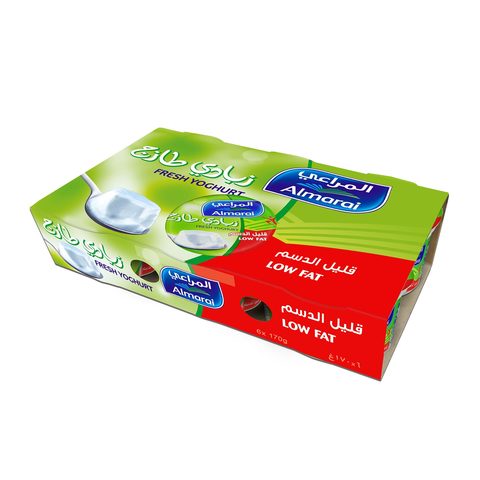 Almarai Low Fat Plain Yoghurt 170g Pack of 6