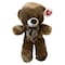 Cuddles Teddy Bear With Silk Bow Tie Multicolour 50cm