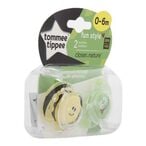 Buy Tommee Tippee Closer To Nature Fun Style Soother TT43335764 Multicolour Pack of 2 in UAE