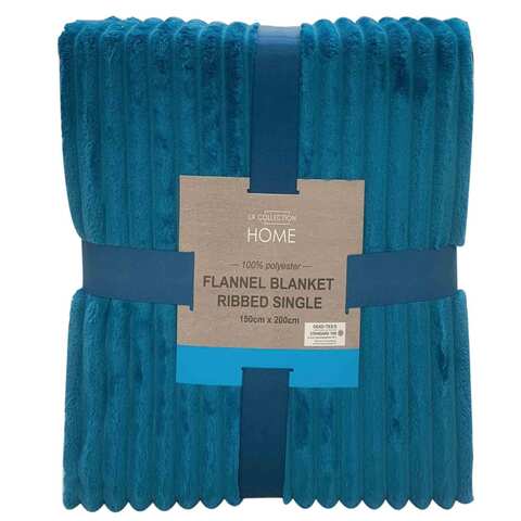 Blanket Single Size 150 &times; 200 Cm Teal 