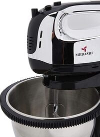Mebashi Rotating Stand Mixer, 300W, Me-Sbm1003, Silver/Black