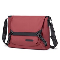 Arctic Hunter Premium Shoulder Laptop Bag Water Resistant Polyester Unisex Shoulder Sling bag for Travel Business School College K00528 Red