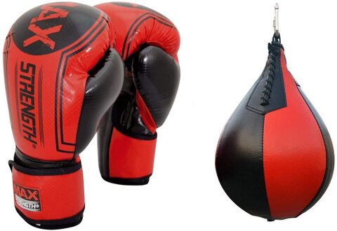 Buy Max Strength Boxing Gloves 12Oz Plus Speed Ball Muay Thai