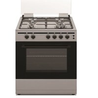 Akai Freestanding Cooker 60x55Cm with 4 Burner, Full Safety CRMA66SC Silver