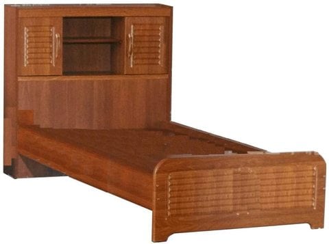 Generic Wooden Single Bed With Plywood Base (Medical Mattress Included)