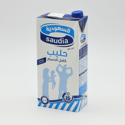 Saudia Long Life Full Fat Milk 2l &times; 6 Pieces