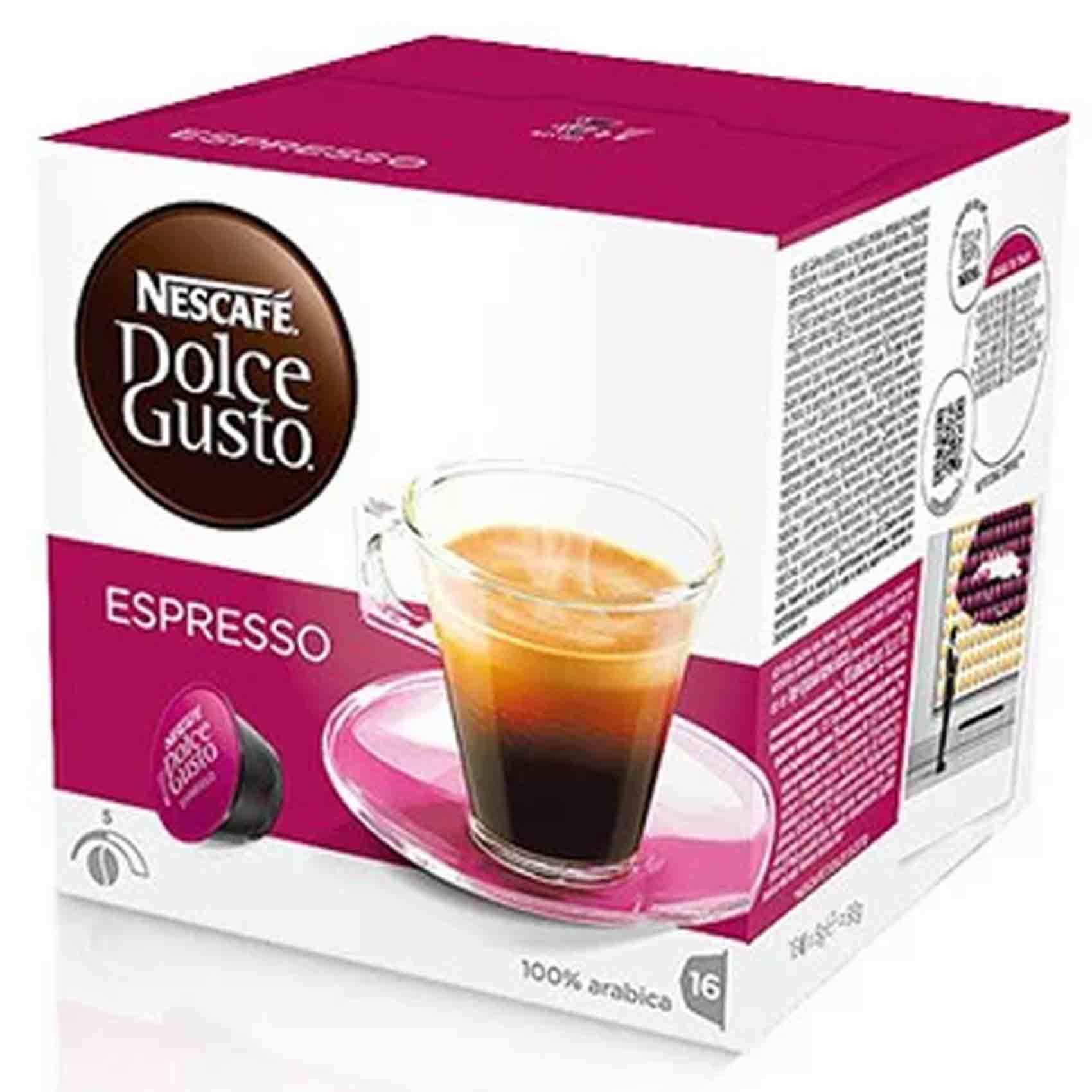 Buy Nescafe Dolce Gusto Capsules Espresso 6 Gram 16 Pieces Online Shop Beverages on Carrefour