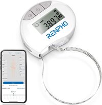 Renpho Smart Tape Measure Body With App, Bluetooth Measuring Tapes For Body Measuring, Weight Loss, Muscle Gain, Fitness Bodybuilding, Retractable, Measures Body Part Circumferences, Inches &amp; Cm