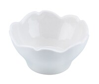 Shallow Porcelain Serving Bowl White 9x4.5cm