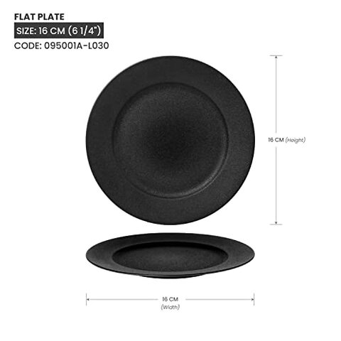 Buy BARALEE BLACK SAND FLAT PLATE 16 CM (6 1/4