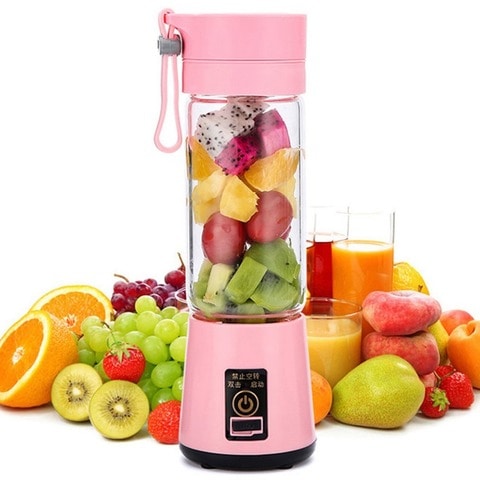 Portable Blender For Smoothies And Shakes, Personal Blenderportable Mixer  Cup Fruit Juicer Mini Blender With Handle Lid For Travel Sports Kitchen -  Temu United Arab Emirates