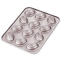 Generic Cake Mold, Muffin Cake Pan Non-Stick Rugby-Shaped Bakeware Mold Cake Pan For Oven Baking And Instant Pot Baking Mini Mold Cake Pan For Baking And Kitchen (12-Cavity Champagne Gold)