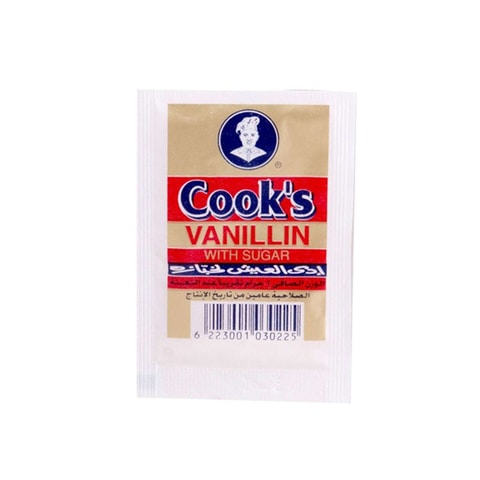 Cooks Vanilla With Sugar - 1 gram - 100 Pieces