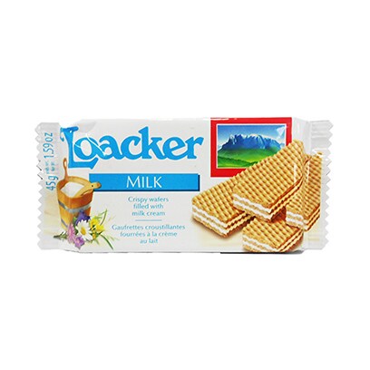 Loacker Crispy Wafer Milk 45GR