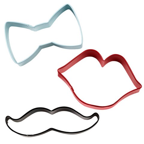 Wilton Coloured Metal Cookie Cutter, 3-piece Set