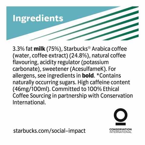 Starbucks Coffee Drink Doubleshot No Added Sugar 200ml