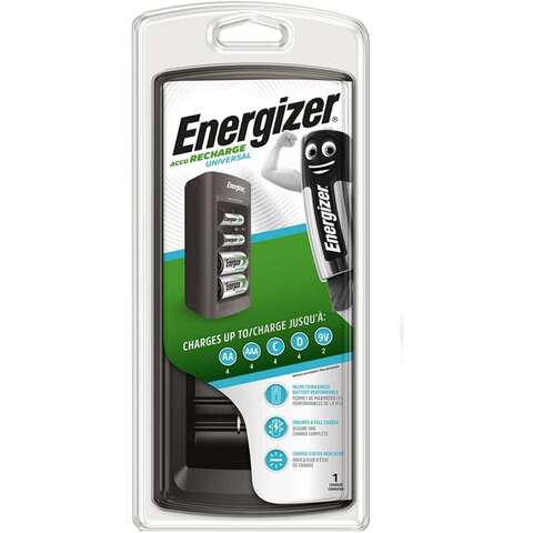 Energizer ACCU Recharge Universal Charger  Black