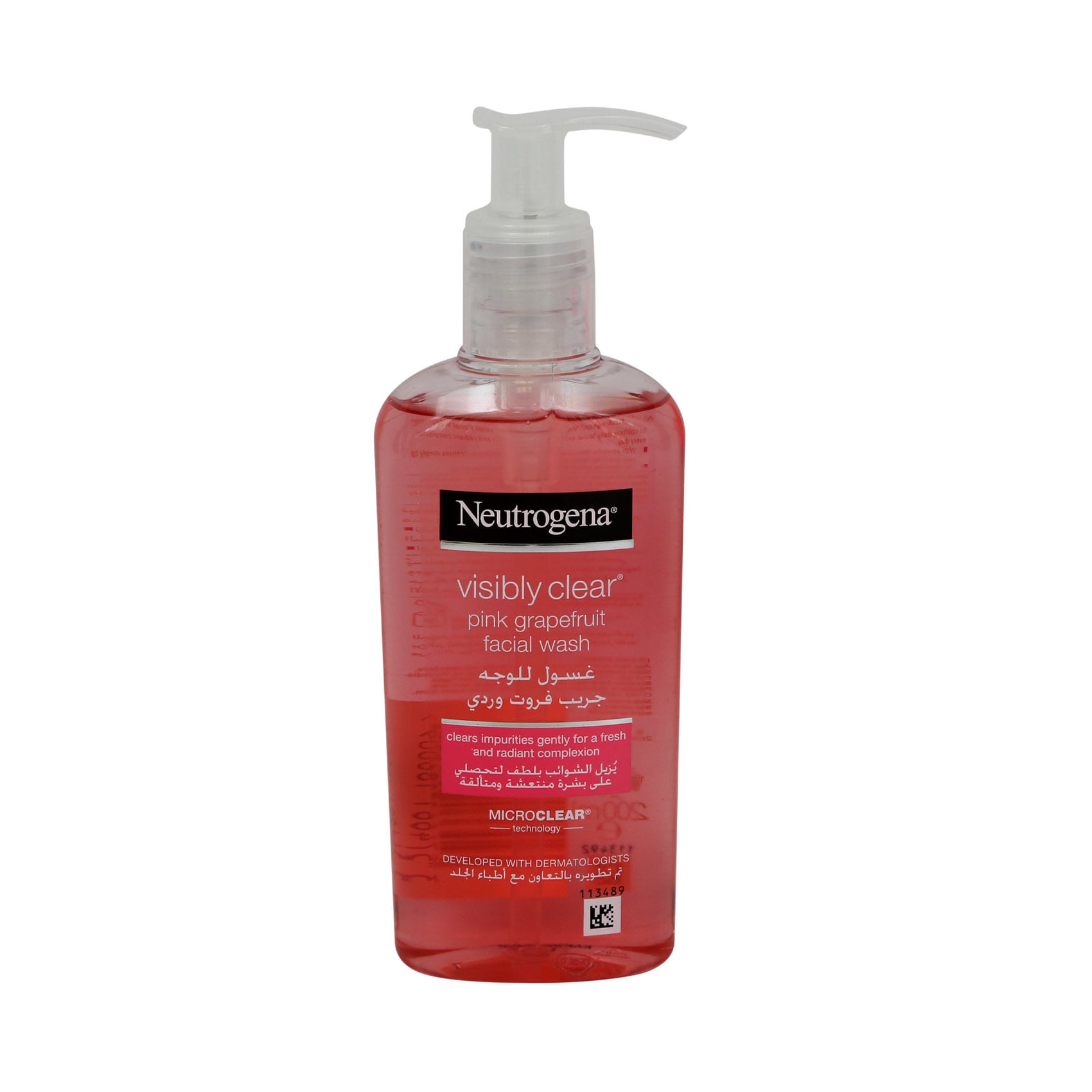 Buy Neutrogena Facial Wash Visibly Clear Pink Grapefruit 200ml