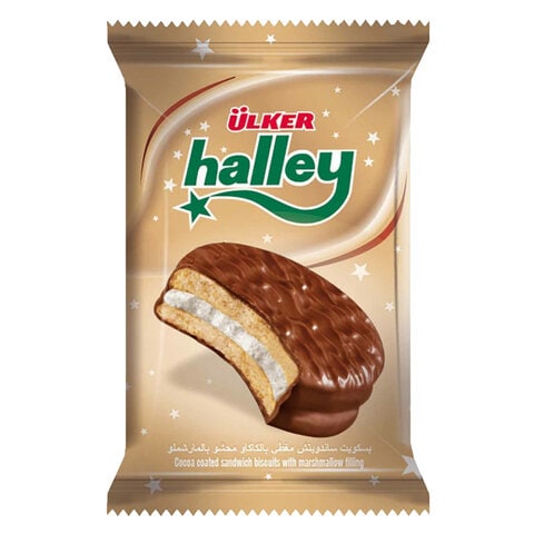 Ulker Halley Chocolate Coated Marshmallow Sandwich Biscuit 26g price in ...