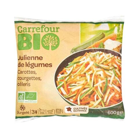 Carrefour Bio Julienne Mix Of Vegetables 600g