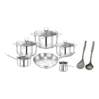Prestige Stainless Steel Cookware Set Silver 12 PCS
