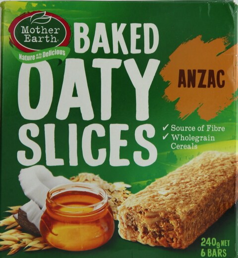 Mother Earth Baked Oaty Slices Anzac 240g