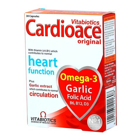 Buy Vitabiotics Cardioace 30 Capsules Online Shop Health Fitness On Carrefour Uae