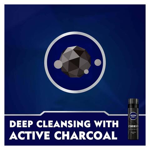 Nivea Men Black Charcoal Shave Gel Deep Clean - 200 Ml