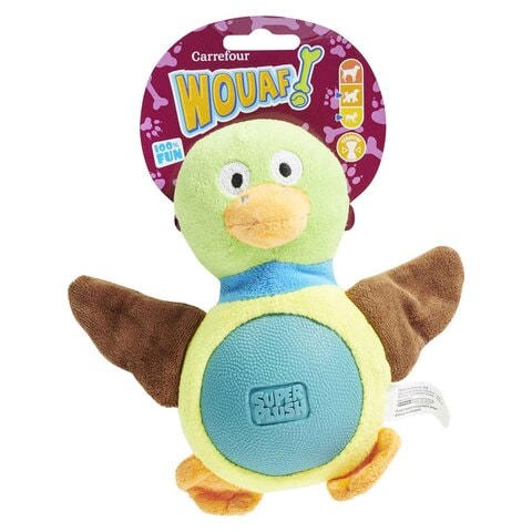 Carrefour Wouaf Duck Toy For Dogs Multicolour