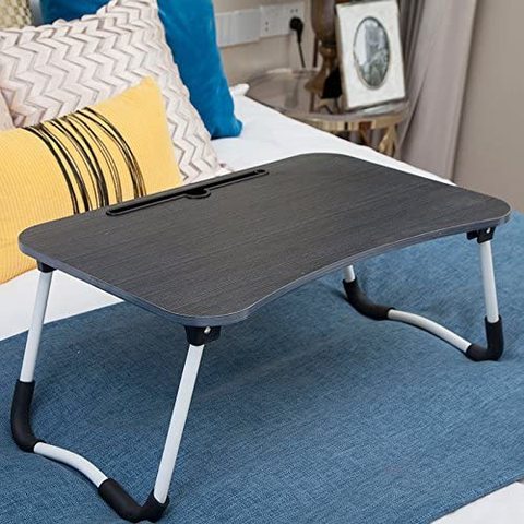 Folding store table bed