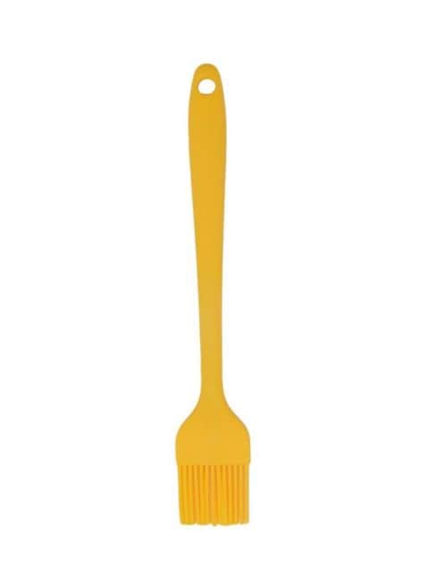 Silicone Grilling Oil Brush Yellow 22x4x1centimeter