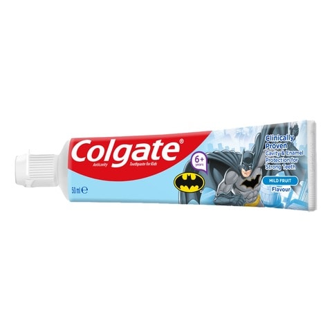 Colgate Kids Fluoride Toothpaste Boys 6 + Years Batman 50ml