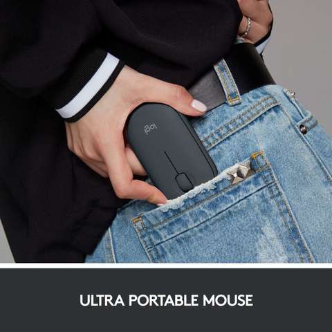 Logitech Pebble M350 Wireless Bluetooth Mouse Graphite