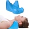 Neck and Shoulder Relaxer, Cervical Traction Device and Neck Stretcher,Cervical Spine Alignment, Chiropractic Pillow, Traction Pillow, Neck Massager for TMJ Pain Relief, Neck Pillow(Blue)