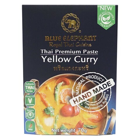 Blue Elephant Thai Premium Paste Yellow Curry 70g