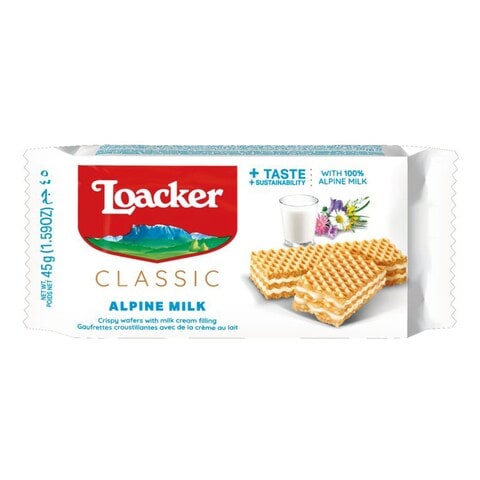 Loacker Classic Alpine Milk Wafer 45g