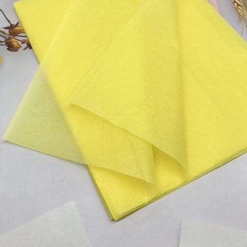 Yellow Tissue Paper Sheets