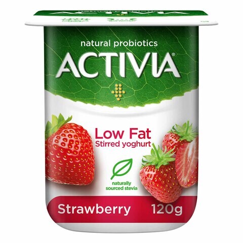 Activia Low Fat Strawberry Stirred Yoghurt 120g