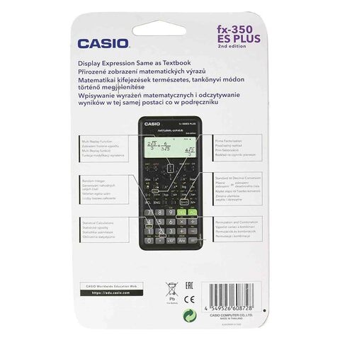 Casio Plus 2 Edition Scientific Calculator FX-350ES