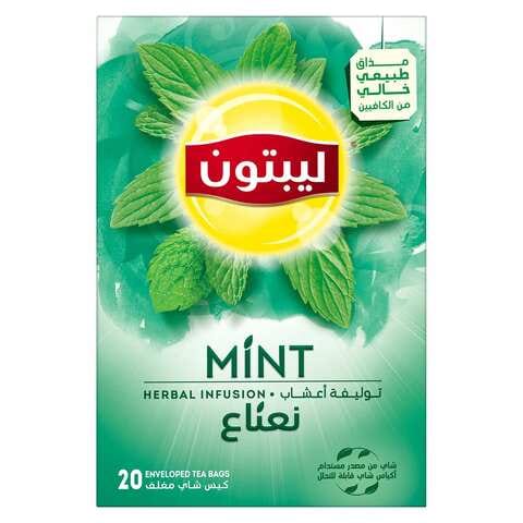 Buy Lipton Herbal Infusion Mint 20 Tea Bags in UAE